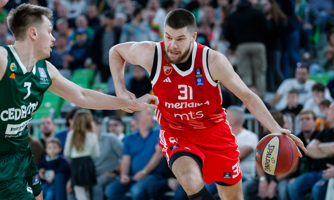 R. Giedraitis žaidė kukliai, o „Crvena Zvezda“ pralaimėjo prieš „Cedevita Olimpija“