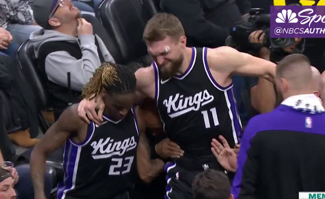 „Kings“ iškovojo pergalę, bet D. Sabonis patyrė traumą (M. Buzelis pranoko L. Markkaneną)