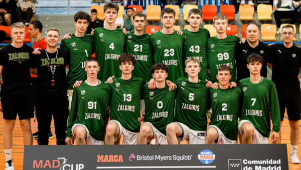 „Žalgirio“ jaunučių savaitgalis: sidabras, MVP laurai ir parą trukusi kelionė į Madridą