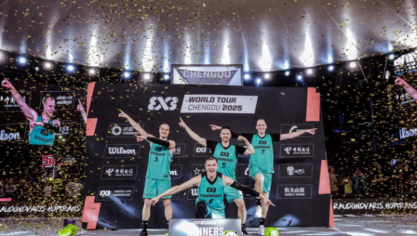 „Hoptrans“ krepšininkai triumfavo Pasaulio 3×3 krepšinio turo etape Kinijoje
