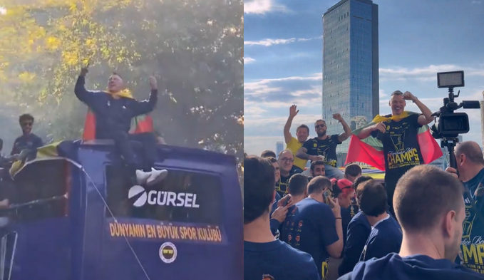 Š. Jasikevičiui ir „Fenerbahce“ – čempioniškas paradas Stambule (VIDEO)