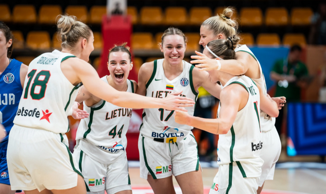 Lietuvos moterų rinktinė pateko į Europos čempionato ketvirtfinalį