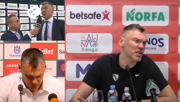 Prisiminkite, kaip Š. Jasikevičius auklėjo žurnalistus (VIDEO)