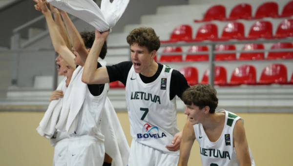 Šveicarus sutriuškinusi U16 Lietuvos rinktinė – Europos čempionato ketvirtfinalyje
