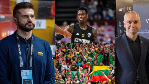 M. Balčiūnas pasmerkė Lietuvos sirgalių elgesį (L. Kleiza atsiprašė vokiečių)