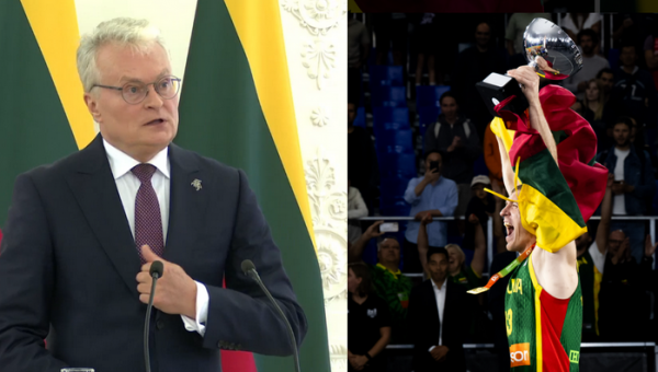 G. Nausėda: „Atsiprašome braliukų, bet šis savaitgalis yra Lietuvos krepšinio savaitgalis“