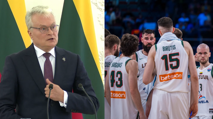 G. Nausėda: „Ačiū Lietuvos rinktinei ir ačiū Kurtinaičiui subūrusiam tokią ją!“