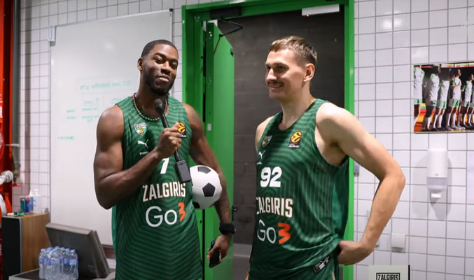 Išvyskite: žalgiriečiai Eurolygos medijos dienoje išbandė naują profesiją (VIDEO)