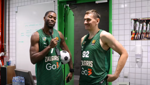 Išvyskite: žalgiriečiai Eurolygos medijos dienoje išbandė naują profesiją (VIDEO)