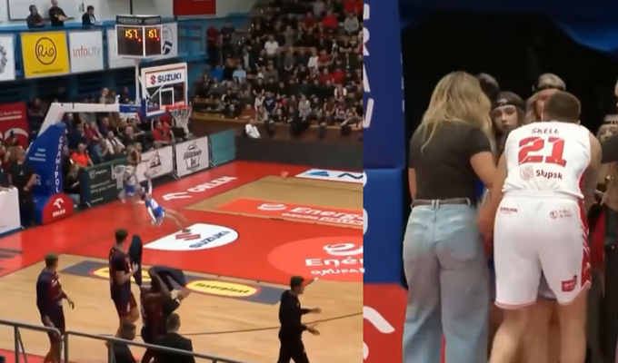 Skaudus epizodas Lenkijoje: latvio metimas „iškirto“ šokėją (VIDEO)