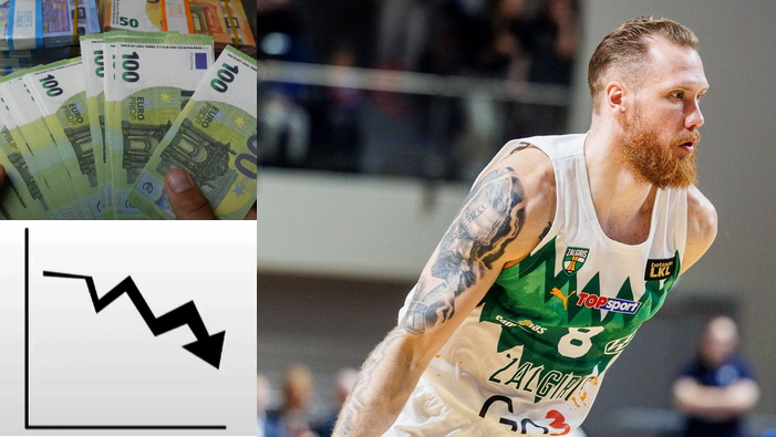 „Žalgirio“ nario I. Brazdeikio vertė krito: paviešinti skaičiai