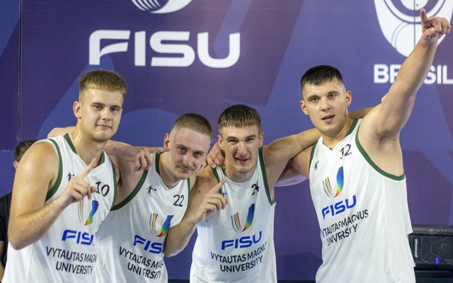 VDU 3x3 krepšininkai trečią kartą iš eilės tapo pasaulio studentų čempionais