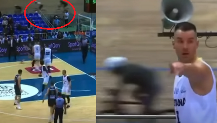 Kuriozas Kazachstane: krepšinio rungtynių metu vyko ir dviračių lenktynės