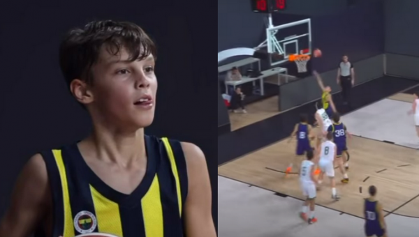 Tėvo pėdomis: pamatykite Š. Jasikevičiaus sūnaus žaidimo epizodus