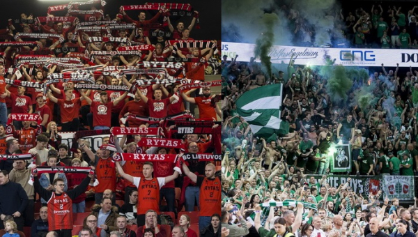 Būna ir taip: „Ryto“ ir „Žalgirio“ fanai susivienijo