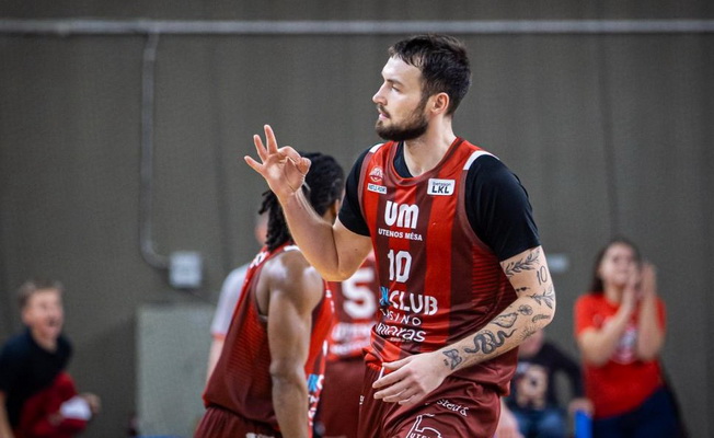 Rezultatyviausią sezono mačą sužaidę uteniškiai nubloškė „Gargždus“