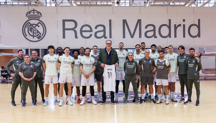 „Real“ treniruotėje – A. Sabonio vizitas 