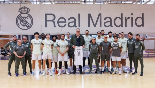 „Real“ treniruotėje – A. Sabonio vizitas 