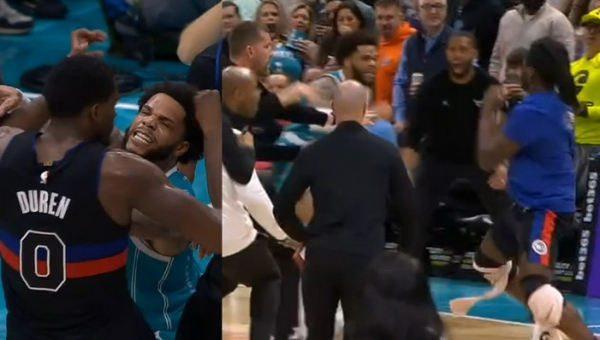 NBA – masinės muštynės, po kurių išvaryti keturi krepšininkai (VIDEO)