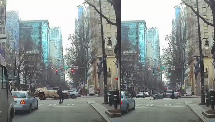 Užfiksuota, kaip L. Ballas sukėlė avariją (VIDEO)