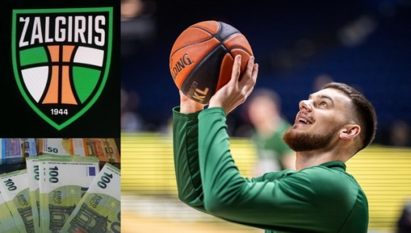Sužinokite: „Žalgirio“ snaiperio D. Sirvydžio vertė mažesnė, nei uždirba Kaune