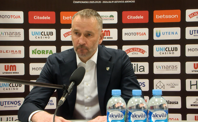 T. Masiulis: „Džiugu, kad žaidėjai rodė charakterį“ (VIDEO)