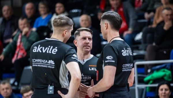 LKL suspendavo lemiamu metu rungtynėse Utenoje klydusį teisėją