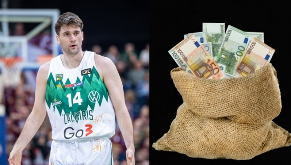 Skelbiama, kokiais pinigais „Žalgiris“ įtikino D. Slevą pratęsti sutartį
