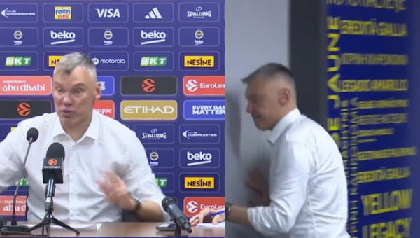 Po Turkijos žurnalisto klausimo Š. Jasikevičius paliko spaudos konferenciją