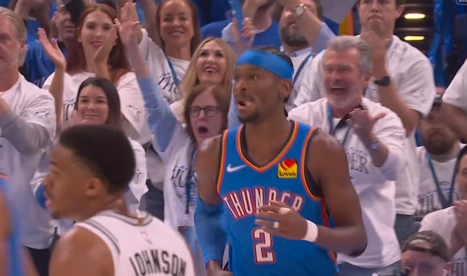 „Thunder“ įveikė „Spurs“ ir išlygino serijos rezultatą