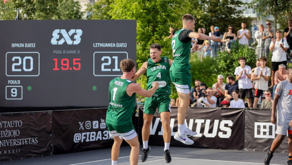 Vilniaus sporto širdyje – 3x3 krepšinio tarptautinės kovos su pasaulio čempionais lietuviais