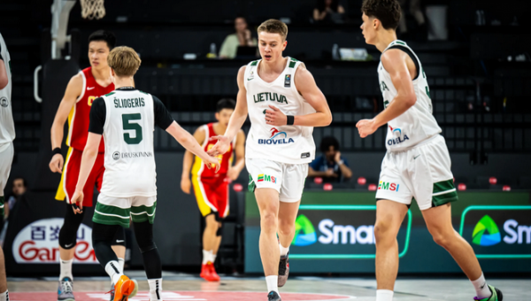 Lietuvos 17-mečių rinktinė nugalėjo Kiniją ir triumfavo B grupėje