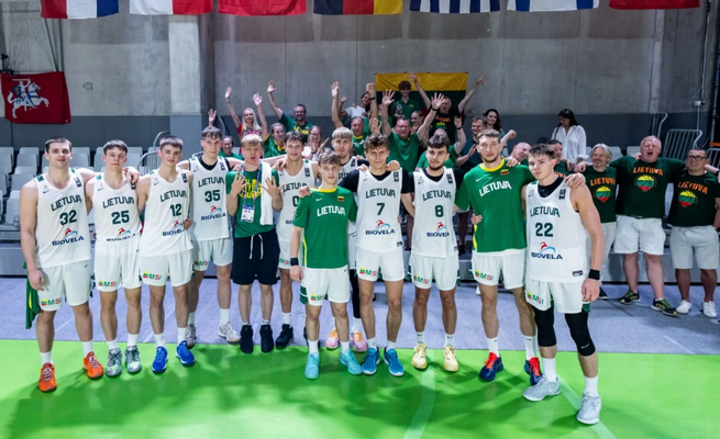 Lietuvos jaunimo rinktinė pergalingai užbaigė U20 Europos čempionatą