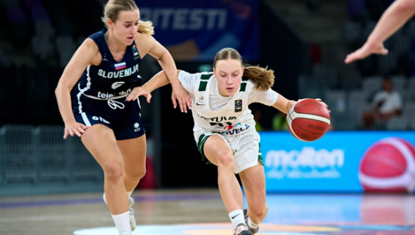 U16 merginų rinktinė nusileido Slovėnijos krepšininkėms