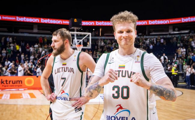Paaiškėjo Lietuvos rinktinės vieta FIBA reitinge