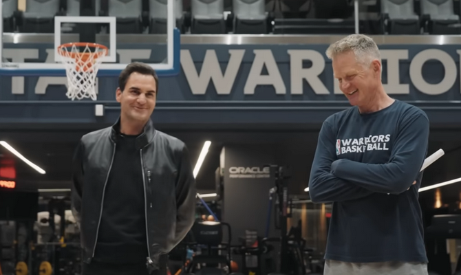S. Kerras papasakojo, ko legendinis tenisininkas R. Federeris pamokė „Warriors“