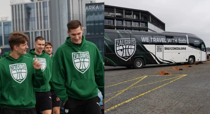 Pristatytas atnaujintas „Žalgirio“ komandos autobusas