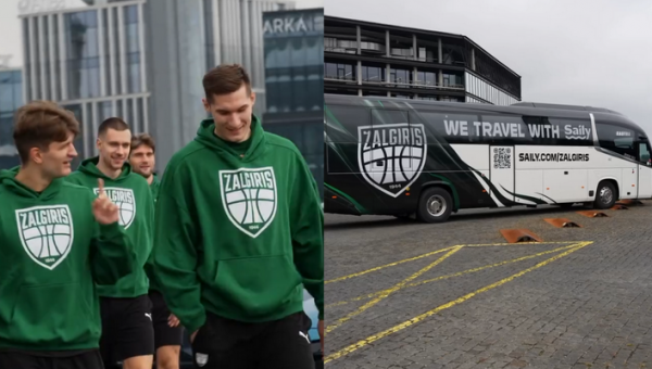 Pristatytas atnaujintas „Žalgirio“ komandos autobusas