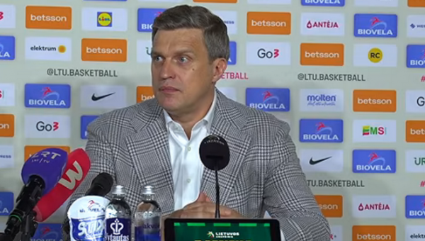 Rinktinės štabą pristatęs D. Adomaitis: apie NBA žaidėjų poziciją ir žalgiriečius 